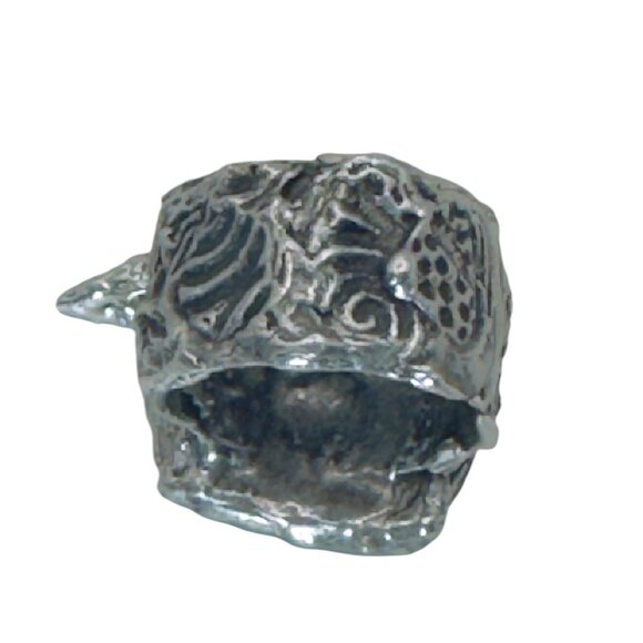 Hummingbird Hand Crafted Broken China China Ring & Silver Blend Boho-Metalwork - Picture 6 of 14